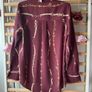 blouse Bnwt burgundy print tunic style blouse size 10 Bnwt Image 7