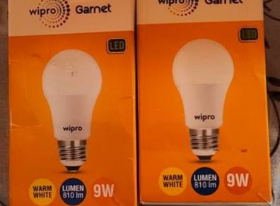 Wipro Garnet 9W LED Bulbs  2 Pack