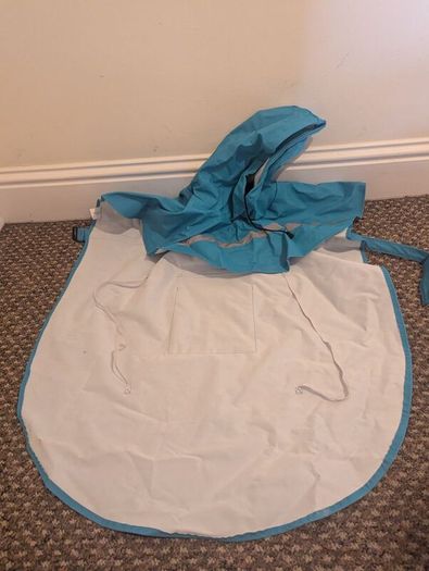 Large hooded dog raincoat