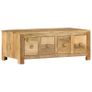 Coffee Table with 4 Drawers 90x50x35 cm Solid Mango Wood Image 10
