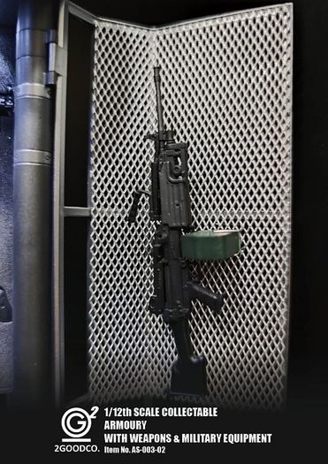 1/12 Batman Armory action figure weapons armoury set LED military Mezco
