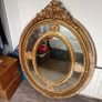 1890s victorian era gilt plate mirror with salamander Image 2