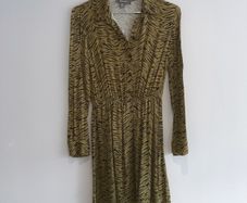 Pre Owned Primark Zebra Print Mini Shirt Dress