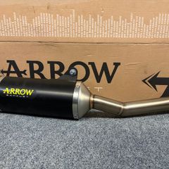 Arrow Exhaust Muffler Silencer  Race-tech Aluminium Dark End Cap Carbon Homologated Ece Euro5 For Cf Moto 800 Mt Sport / Touring 22 - 24