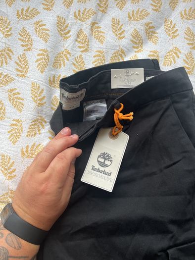 Timberland Men's Black Cargo Pants 34x29