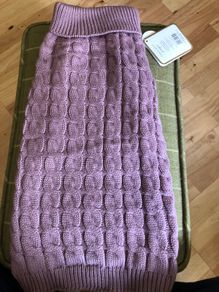 Cable Knit Dog jumper