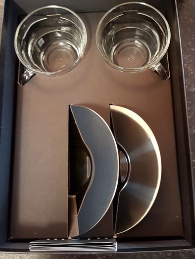 BNIB Nespresso 2 Cup and Saucer Set