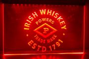 Red Powers whiskey Neon light