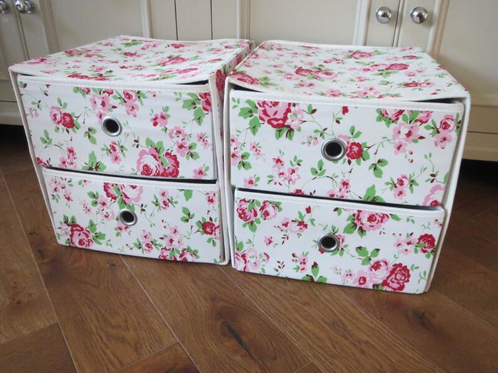 Rosali box drawers storage x2