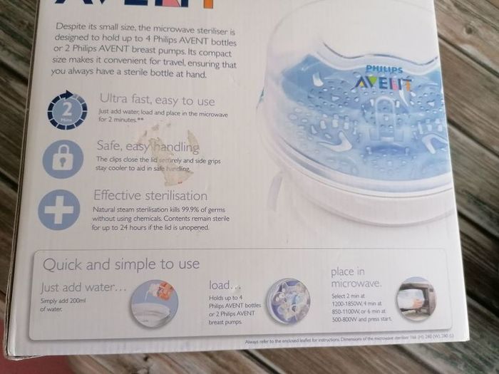 Brand new Philips Avent Microwave Steam Sterliser