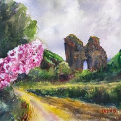 Minard castle watercolour