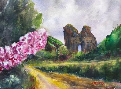 Minard castle watercolour