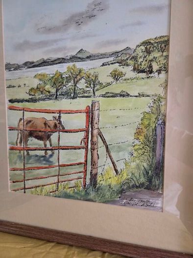 "Dublin Bay from Howth" Watercolour by Michael Walsh - Signed and dated
