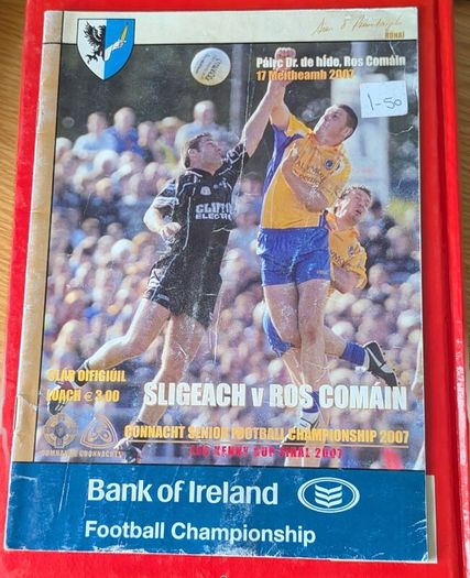 gaa match programmes ros-sligo