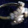Vintage 9Ct Yellow Gold 375 Cocktail  Ring 2,12g size L Image 9