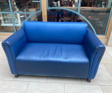 2 two seater leather sofas.