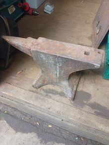 antique black smith anvil