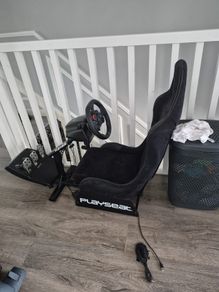 Logitech PlayStation steering wheel and chair