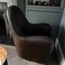 Natuzzi Brown Leather Armchair Image 4