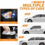 Car Bin, Leak-Proof Car Bin for Tidy Use, Foldable and Waterproof Car Accessories for Interior, Multipurpose Rubbish Bin with Lid, Adjustable Straps and Multiple Pockets Image 7
