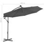 Cantilever Umbrella LED Lights and Steel Pole 300cm Anthracite Image 8