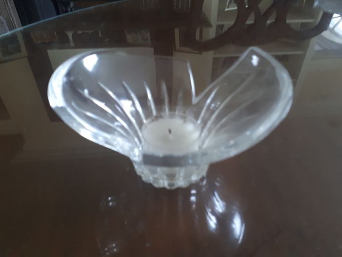 Small crystal tea light holder