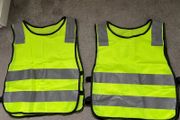 Safety kids hi vis jackets set of 2