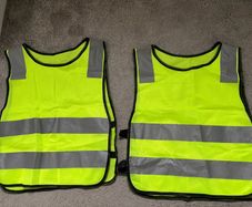 Safety kids hi vis jackets set of 2