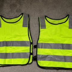 Safety kids hi vis jackets set of 2