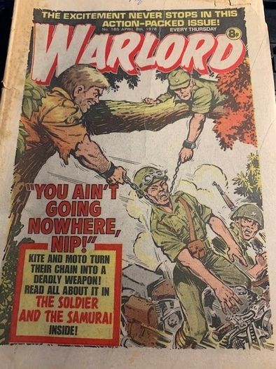 Warlord Comics x 10- Issues 175,179, 184,185,186,197,203,204, 205,208,- Jan 28th 1978- Sept 16th 1978 DC Thomson- Vintage UK Comics
