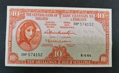 10 Shillings Lady Lavery 1964 Banknote