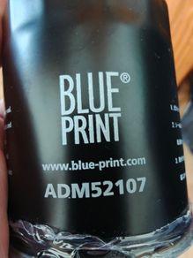 Blueprint Oil filter ADM52107