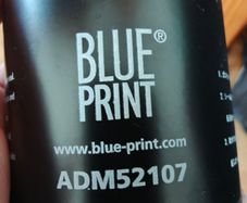 Blueprint Oil filter ADM52107