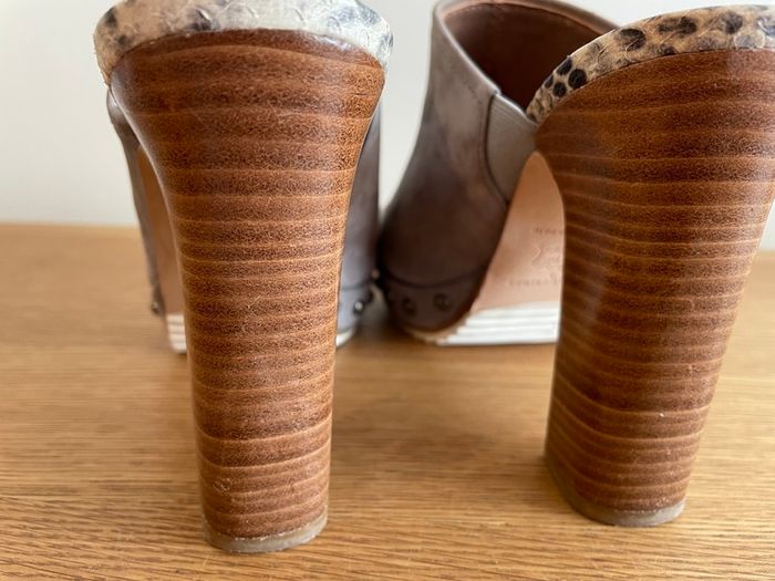 Designer Open Toe High Heel Sandals (Size 4)