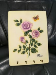 Resin art ROSE Keyholder