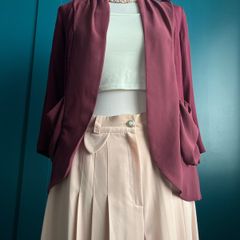 Burgundy drape top. Size XS