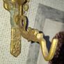 2 Vintage Bronze/Brass Dragon Wall Hooks Ornate Coat Hooks Hat Rack Farmhouse Home Decor Image 6