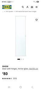 ikea pax mirror door have 2