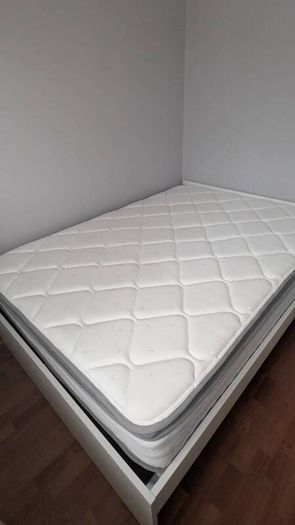 VIHALS double bed frame and Novilla 27cm Memory Foam Pocket Sprung Mattress