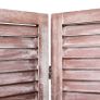 4-Panel Room Divider Brown 140x165 cm Wood Image 3