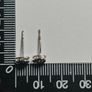 Diamond earrings 14 karat white gold Image 8