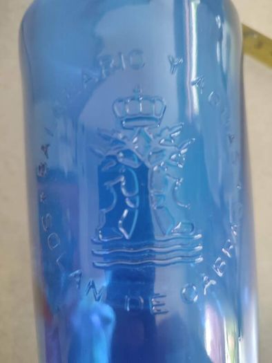 Cobalt Blue Solan de Cabras Apothecary Bottle.