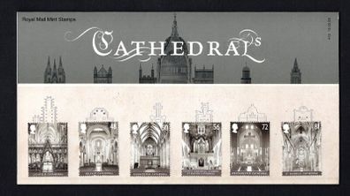 2008 Great Britain Cathedrals Commemorative Stamps and Miniature Sheet Presentation Pack