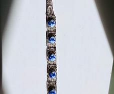 Vintage Delft Windmill Tourist Bracelet Mid Century Dutch Filigree 18cm