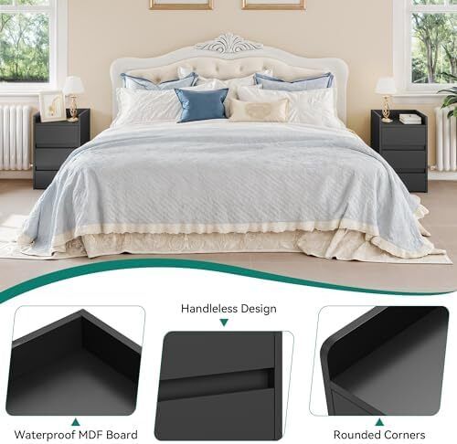 Set of 2 Bedside Table