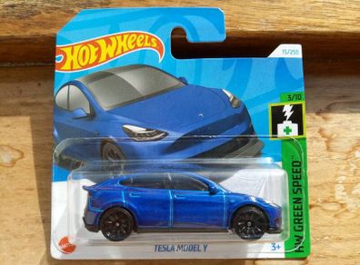 Hot Wheels Tesla Model Y Blue