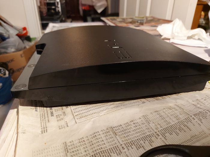 SONY Playstation 3, Model CECH-2503A, comes with Power Cable, 1 Controller, Call of Duty Game, Powers on and off, and takes in and ejects disks