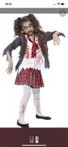 zombie school girl costume