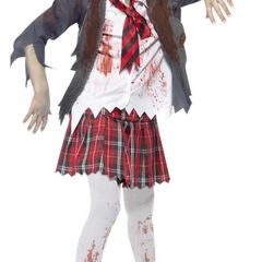 zombie school girl costume