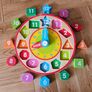 Melissa and Doug Wooden Shape Sorting Clock Image 2